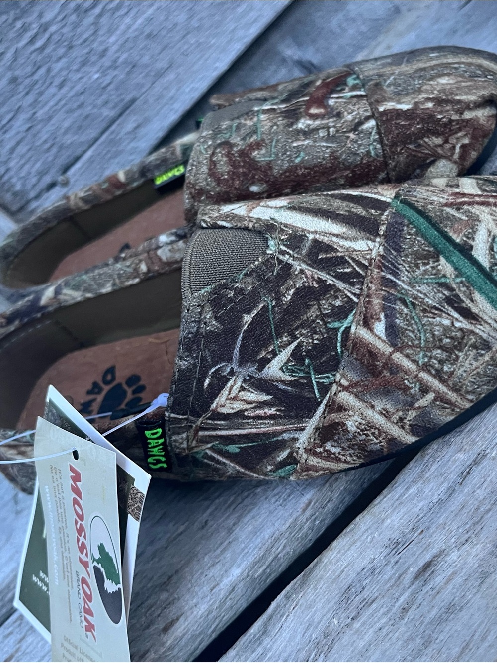 Mossy Oak Camouflage Slip-On Shoes - Brown Green Camo
